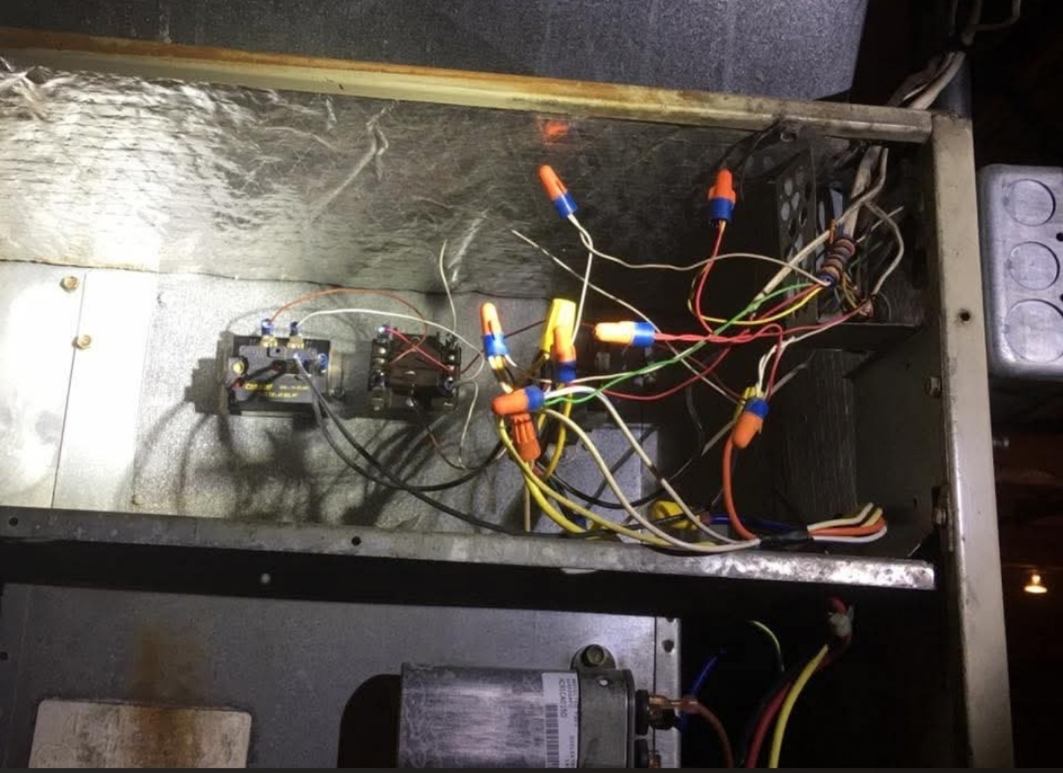 HVAC controls during diagnostic work