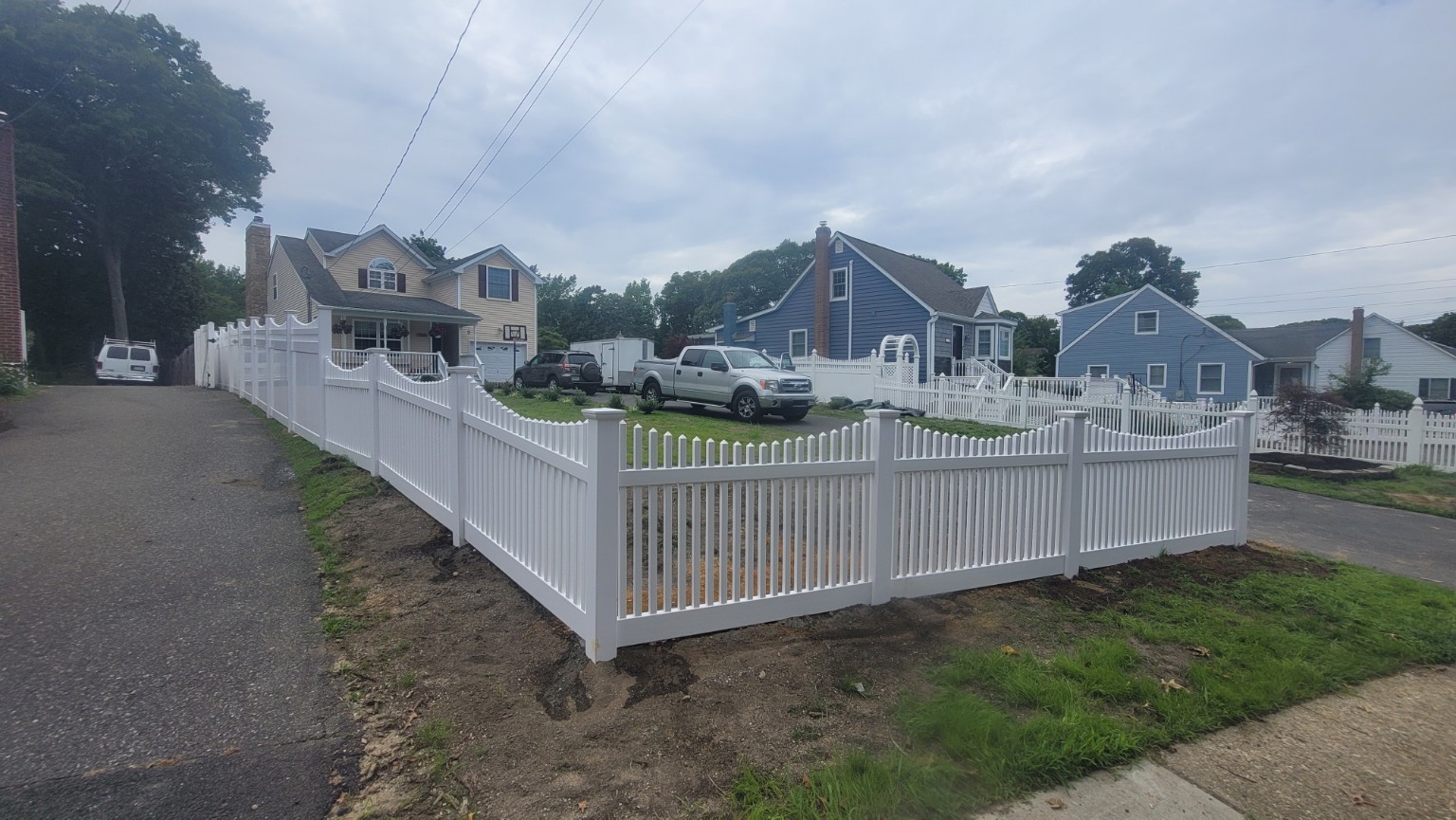 Fencing & exterior improvements — L.I. Contracting project