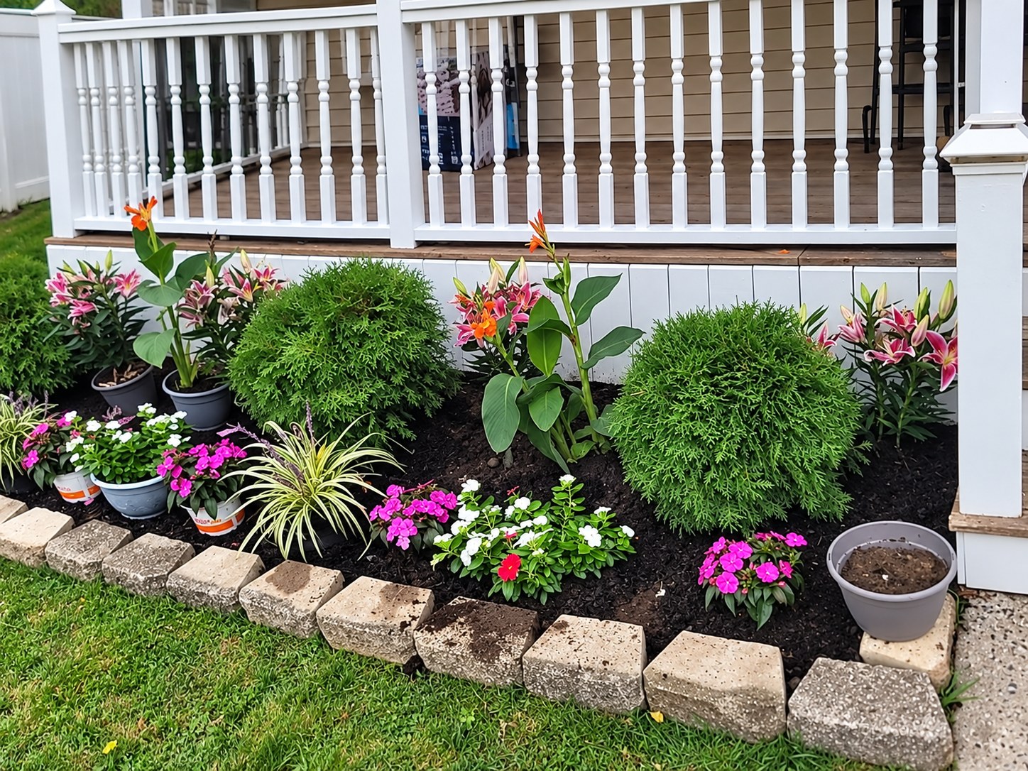 Landscaping & planting — L.I. Contracting project